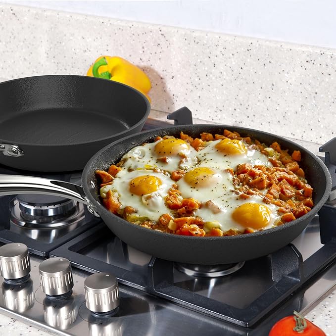 imarku Non Stick Frying Pans - 10 inch Frying Pan Nonstick Skillet, Egg Pan Omelette with Cool Stainless Steel Handle, Dishwasher Safe for Cooking, Best Gifts for Women/Men