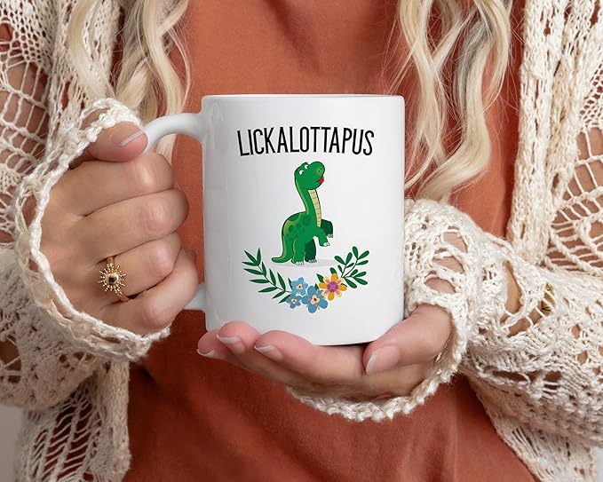 Casitika Funny Lesbian Gifts. Lickalottapus 11 ounce LGBT Coffee Mug. Gift Idea for Gay Girlfriend or Friend on Her Birthday or Anniversary. (White)