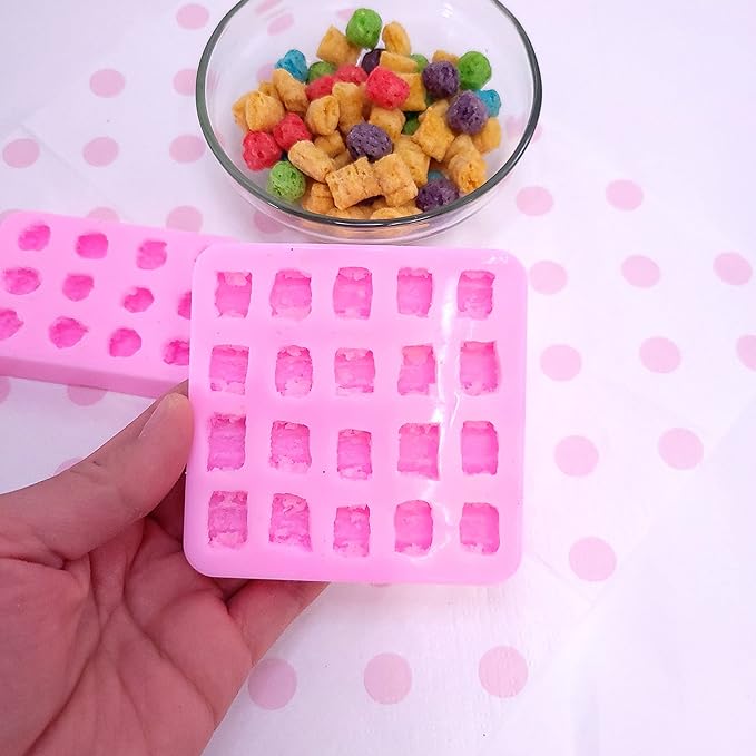 2 pcs Colorful Cereal crunch berries bundle multi cavities cereal mold | Soap | Candle | Mold for Wax | Mold for Resin NC020AB