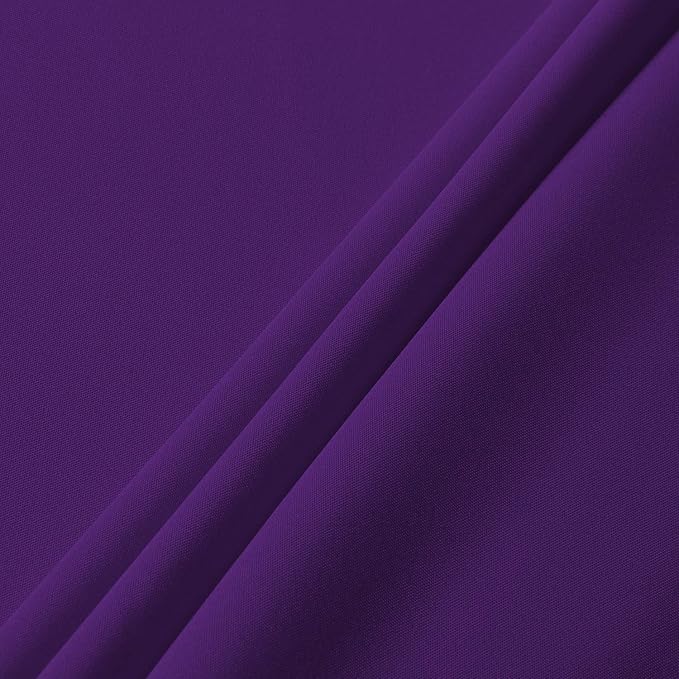 sancua Round Tablecloth - 60 Inch - Water Resistant Spill Proof Washable Polyester Table Cloth Decorative Fabric Table Cover for Dining Tables, Buffet Parties and Camping, Purple
