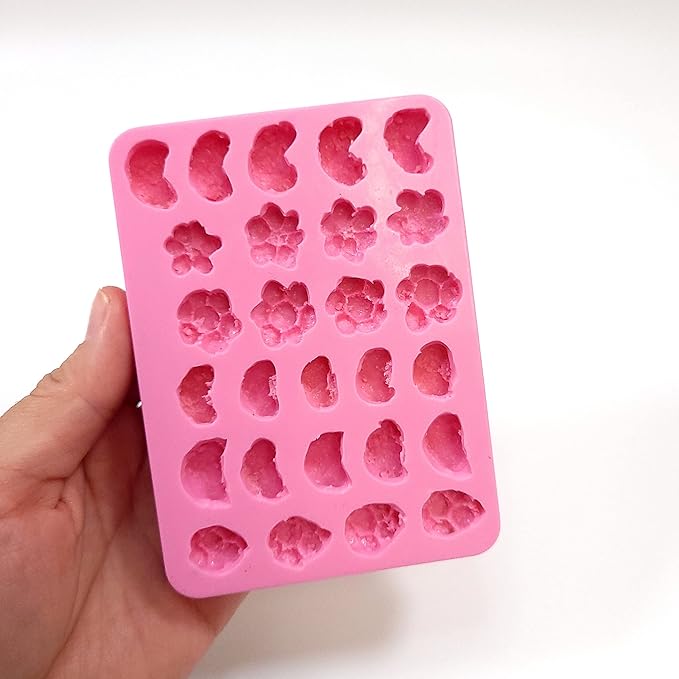 Fruity shapes cereal, Cereal Silicone Mold, Wax Melt mold, Resin art mold, Soap making mold, Cereal candle mold NC081