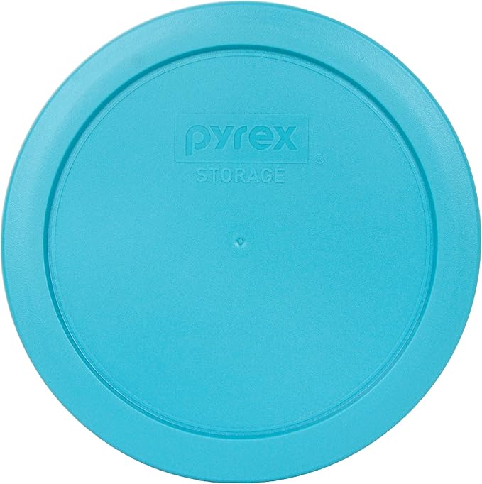 Pyrex 7201-PC 4-cup Surf Blue Replacement Food Storage Lid, Made in the USA - 2 Pack