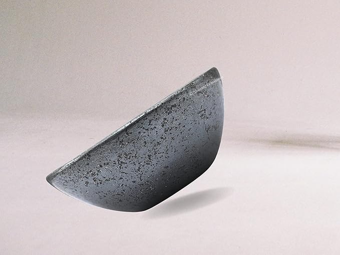 Hematite Crystal Bowl - 2 Inch Decorative Bowls for Room and Home Decor - Gemstone Healing Crystals for Elegant Display, Positive Energy Balance and Gift