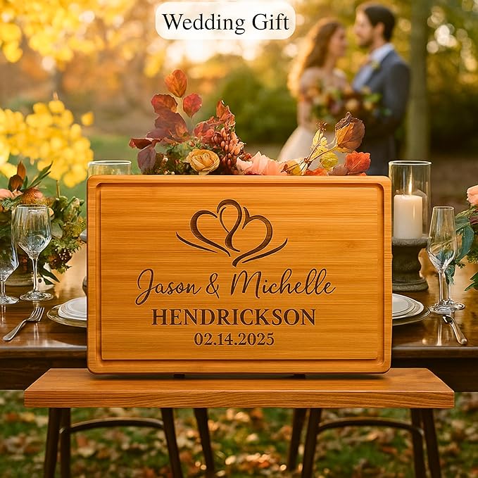 Personalized Unique Anniversary Wedding Engagement, Housewarming, Gifts for Couples - Men, Women, 1st to 25th or 50th Anniversary Present for Him, Her, Husband, Wife, Family, Valentines Day Gifts