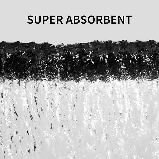 Extra Large Bath Towel Set of 6 (40"x80"),Oversized Bath Sheet Super Soft Highly Absorbent Microfibers Quick Dry Luxury Shower Towel for Bathroom Spa Gym Hotel Yoga (Black, 6Piece)