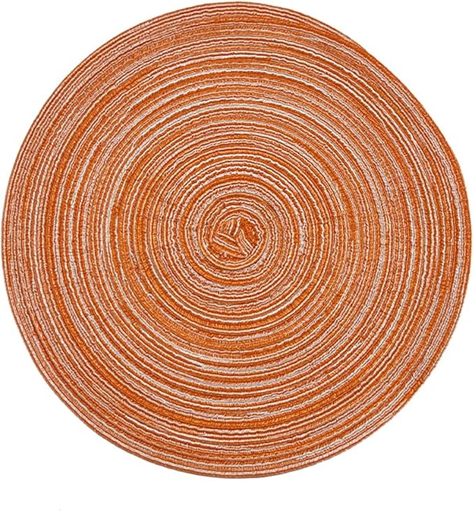 1pc Weave Non-Slip Placemat Cotton Dining Table Mat Coffee Pads Heat Placemat for Home Wedding Decor(A,11cm)