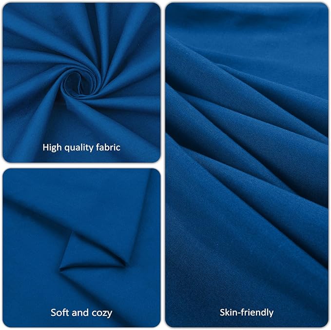 8 Pack Royal Blue Table Cloth 60x126 Inch Rectangle Tablecloths for 8 Foot Rectangle Tables, Wrinkle Resistant Washable Polyester Fabric Rectangular Table Cover for Dining Banquet Wedding Party
