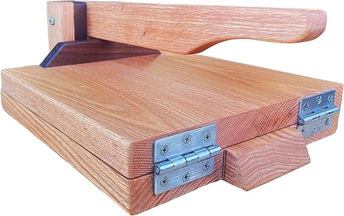 11.5 Inch Red Oak Tortilla Press – Handmade Hardwood Tortilla Maker by Central Coast Woodworks