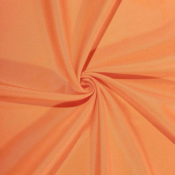 Efavormart 90" Square Polyester Table Overlay for Wedding Kitchen Dining Events - Orange