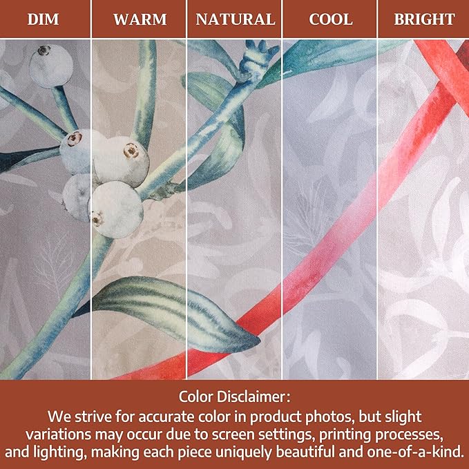 Maison d' Hermine Table Cloth Rectangle Table 100% Cotton 60 x 90 Inches Fall Tablecloth Reusable Everyday Use for Thanksgiving Christmas Decorations Dining Farmhouse Party (Enora)