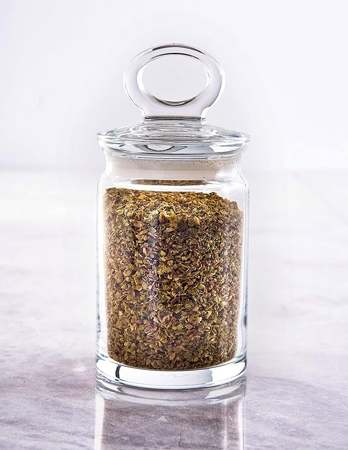 Spice Jar with Airtight Glass Lid, Nuts, Jam or Coffee Beans Jar, Jar for Kitchen Storage and Laundry Room Organization 8 oz