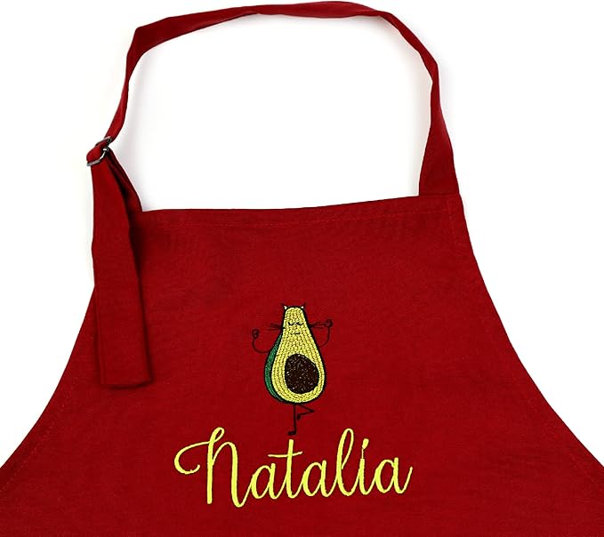 Kids Apron - Embroidered Personalized Cooking Custom Apron with Name, Adjustable, Cotton, with Pockets, for cooking