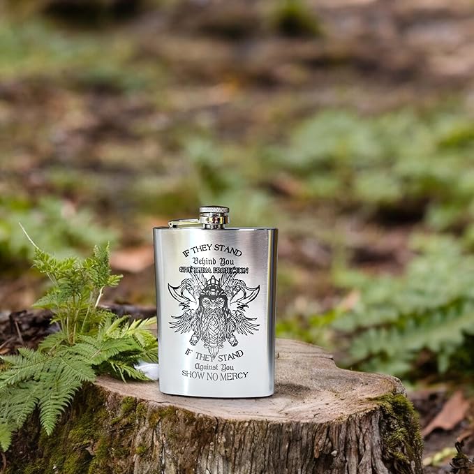 8oz Viking No Mercy Flask