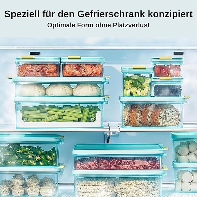 LocknLock HFL104 Freezer Fit Plastic Food Storage Container with Lid for Kitchen, Lunch, Meal Prep, and Leftovers, BPA-Free, Airtight, Leakproof, Microwave, Dishwasher-Safe, 1.65L