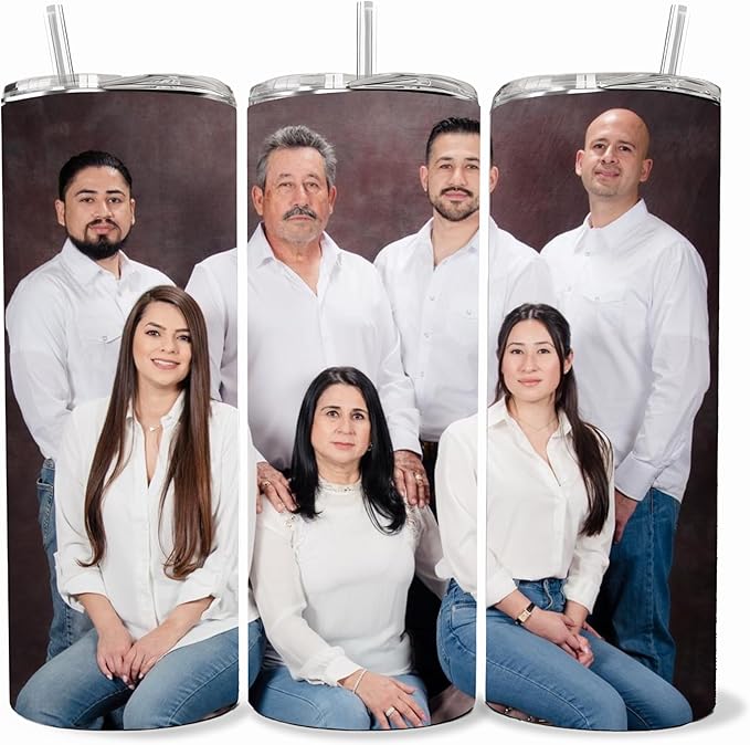 Gift Ideas for Mother's Day Father's Day Birthday Anniversary Wedding Valentine's Day Personalized Photo Custom Tumbler with Straw and lid add Your own Picture on Coffee Cup Mug Tumbler
