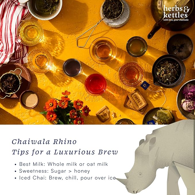 Herbs & Kettles Assam Special Reserve Tea | Single-Origin Tippy Assam Loose Leaf Black Tea | Premium Whole Leaf with Honey, Malt, Cacao & Oak Notes | Antioxidant-Rich, Supports Immunity, Focus & Digestive Health | 10–12 Servings, 20–30 Cups | Premium L...