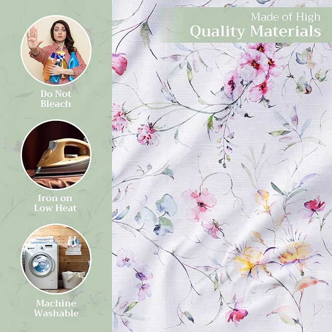 Maison d' Hermine Cloth Napkins Set of 4 100% Cotton Everyday Reusable Square Napkins Cloth Washable Dinner Party Wedding Restaurant Valentines Day Decorations Spring/Summer (Summer Floral, 20" x 20")