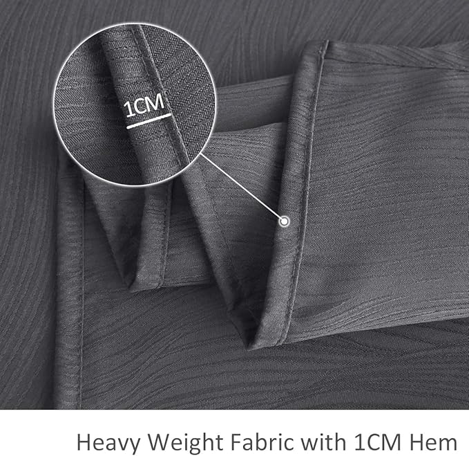 maxmill Jacquard Tablecloth Swirl Design Spillproof Wrinkle Free Heavy Weight Soft Table Cloth Decorative Fabric Table Cover for Outdoor and Indoor Use Oblong 60 x 120 Inch Charcoal