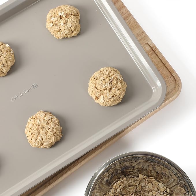 Calphalon Legacy 15 x 10 Inch PFA Free Nonstick Cookie Sheet - Taupe