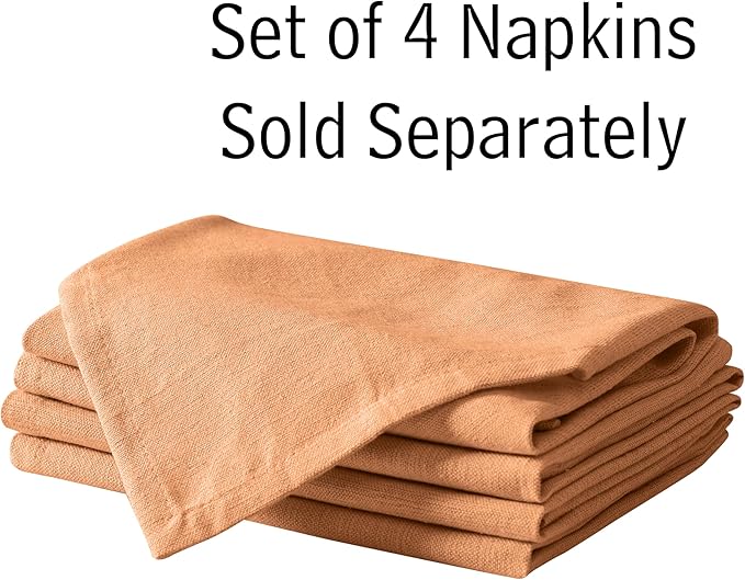 Spring & Easter Holiday Charleston Kankambram Orange 60 x 120 inch Rectangle Fabric Tablecloth, Cotton Table Cover for Indoor Outdoor Dining, Machine Washable Solid Color Tablecloths for Everyday Use