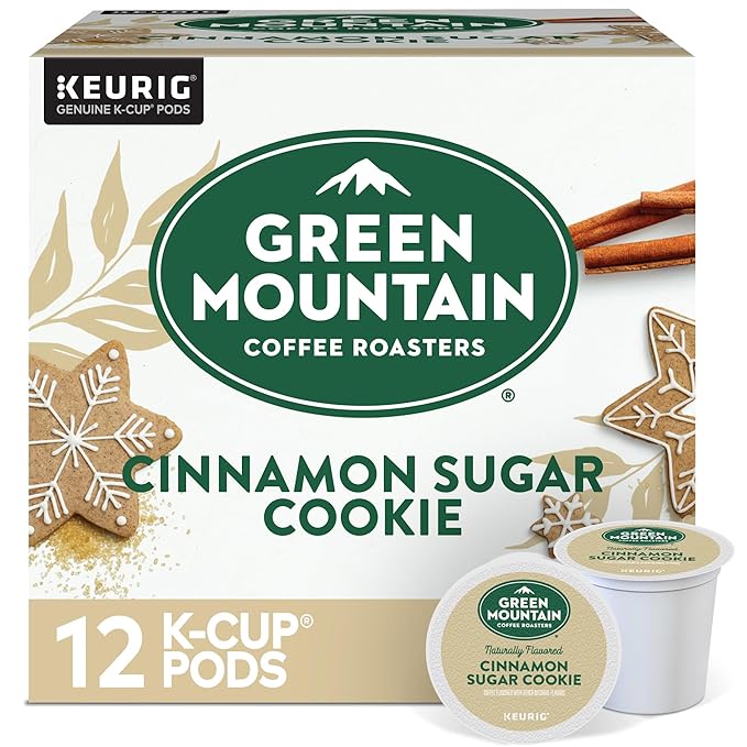 Green Mountain Coffee Roasters light roast Pod Cinnamon Sugar Cookie Coffee, 12 Count