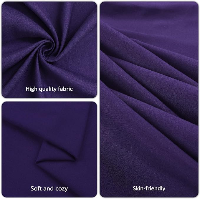 8 Pack Purple Tablecloth 60x102 Inch Rectangle Table Cloth for 6 Foot Rectangle Tables, Wrinkle Resistant Washable Polyester Fabric Rectangular Table Cover for Dining Banquet Wedding Party