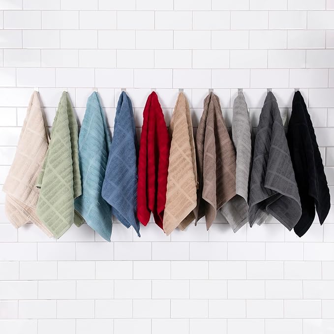 All-Clad Solid Kitchen Towel: Highly Absorbent - 100% Cotton, 17"x30" Towel for Cleaning & Drying Dishes, Glassware, or Countertops, 1-Pack, Rainfall