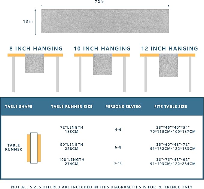 Table Runner 13 x 90 Inches Long, Cotton Linen Farmhouse Style Grey Table Linen for Kitchen Dining Coffee Table Parties Wedding Home Decor (Modern-Grey, 13” x 90”)