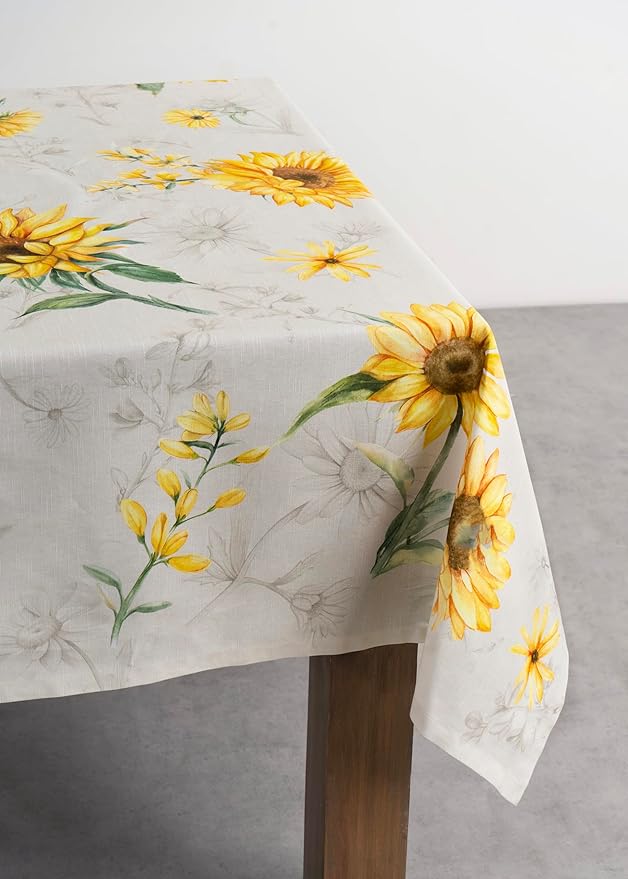 Maison d' Hermine Table Cloth Rectangle Table 100% Cotton 60 x 108 Inches Tablecloth Reusable Decorative for Dining Room Farmhouse Home Valentines Day Decorations Spring Summer - Candice