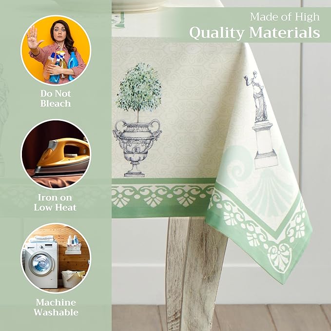 Maison d' Hermine Jardin du Roy 100% Cotton Tablecloth 60 - inch by 60 - inch.