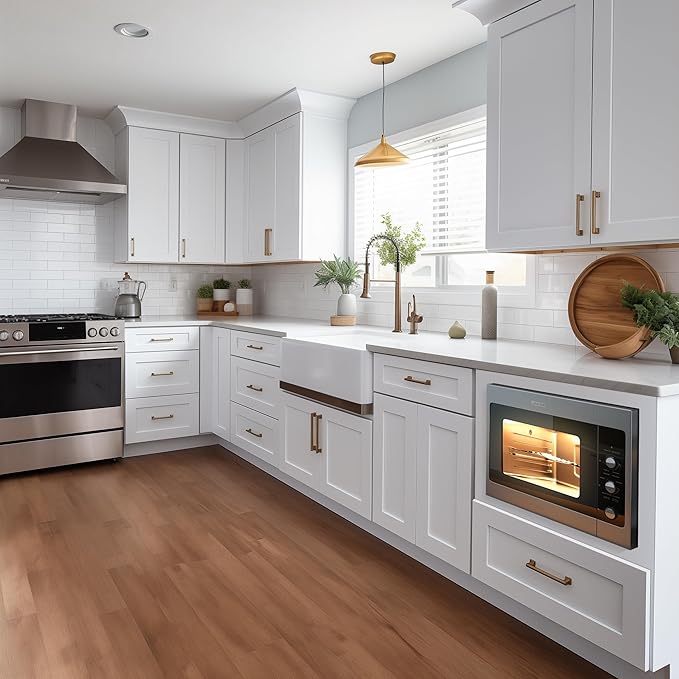 Solid Wood RTA 30" Microwave Base Cabinet,Kitchen Oven Cabinet - with 1 Full Overlay Drawer (Frame Dimension: 24''W*16''H) (White, 30" Width x 24" Depth x 34 1/2" Height)