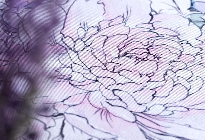 Maison d' Hermine Table Cloth Round Table 100% Cotton 69 Round Inches Tablecloth Reusable Decorative for Dining Room Farmhouse Home Valentines Day Decorations Spring Summer - Floral Love