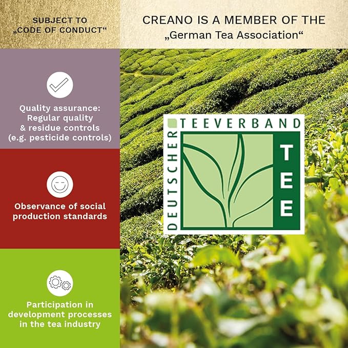 Creano Tea Flowers Mix Golden Gift Set Blooming Tea with Glass Teapot White, Green & Black Tea in 6 Varieties Tea Flower Blooming Tea Gift for Women
