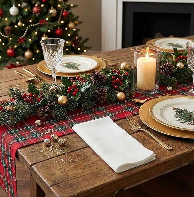 Lightnpro Cotton Napkins Set of 12, Dinner Cloth Napkins with Pico Cut Edges, Washable and Reusable for Dining, Parties, Weddings, Holiday & Everyday Use - 18x18 Inch White Color