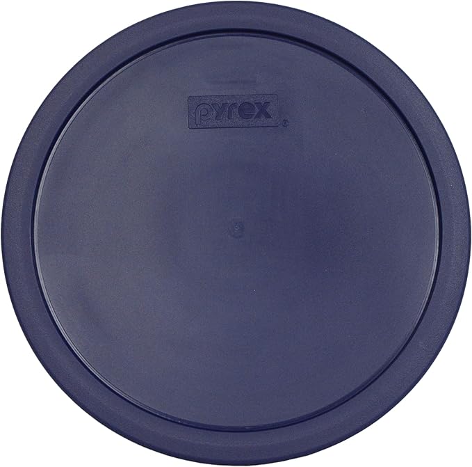Pyrex (2) 7403-PC 10-Cup, (2) 7402-PC 6/7-Cup, & (2) 7201-PC 4-Cup Blue Food Storage Replacement Lids - Made in USA