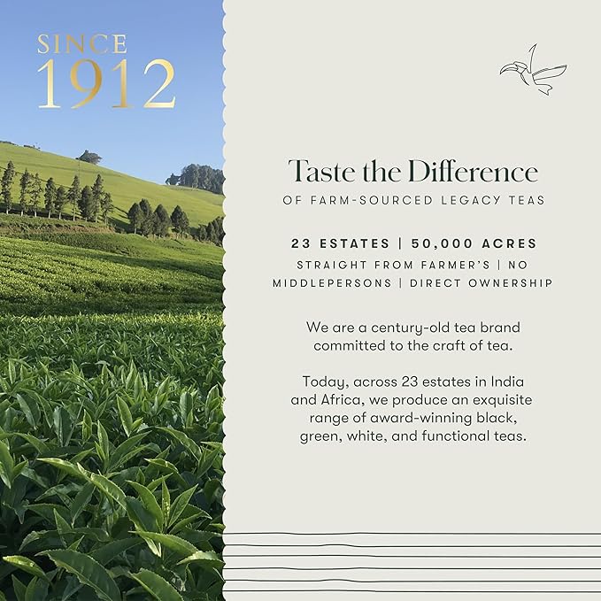 Luxmi Estates - Queen of the Hills - Organic Black Tea - Loose Leaf - 100g (50 Cups) | Freshly Harvested Organic Makaibari Darjeeling Tea | Best Natural Flavor Tea The World Has To Offer