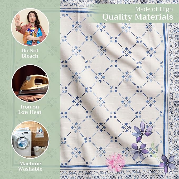 Maison d' Hermine Cloth Napkins Set of 4 100% Cotton Everyday Reusable Square Napkins Cloth Washable Dinner Party Wedding Restaurant Valentines Day Decorations Spring/Summer (Faience, 20" x 20")