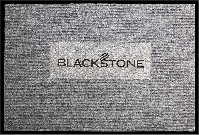 Blackstone Griddle Accessories Grill Splatter Mat (43.5" x 30.5"), 5036, Under The Grill Mat for Patio & Deck Protection – Outdoor BBQ Grilling Barbecue Pad for Gas Grill, Garage, Black