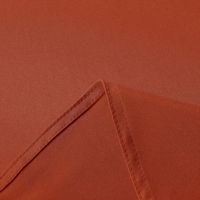 sancua 6 Pack Rust Tablecloth 60 x 102 Inch, Rectangle Thanksgiving Burnt Orange Table Cloth for 6 Feet Tables - Stain and Wrinkle Resistant Washable Polyester Table Cover for Dining Parties Camping