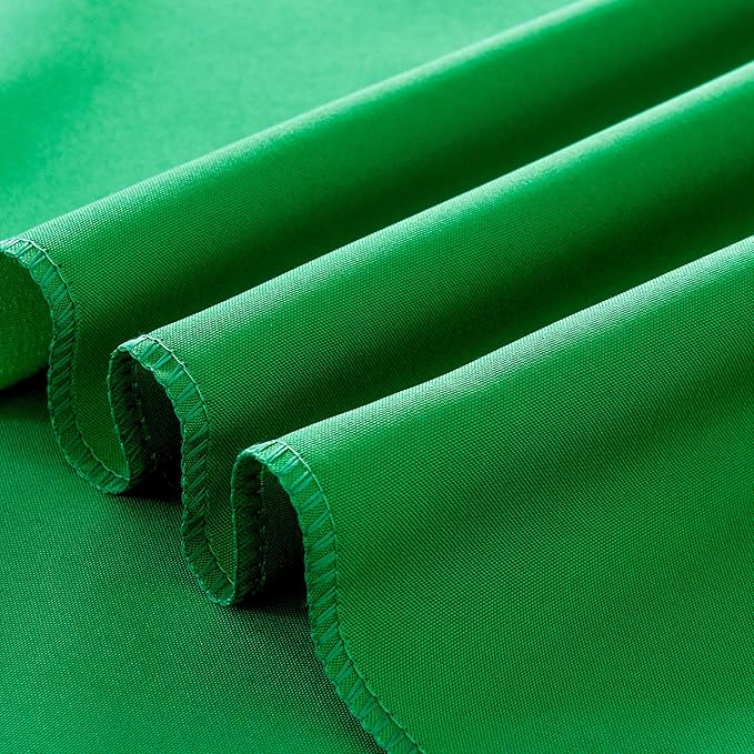 6-Pack 60x60 inch Forest Green Table Cloths, Solid Stain and Wrinkle Resistant Tablecloth, Premium Plain Weave Polyester Fabric Rectangle Table Linen Covers for Hotel, Banquet
