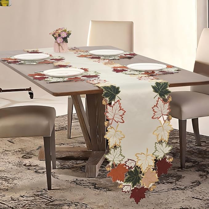 Decozen Set of 12 Doilies for Table, Lace Doilies - Rustic, Crochet, Farmhouse, Kitchen, Round Table Placemats - Valentines Day Decorations - 15 inch Cream White, The Falling Petals Collection