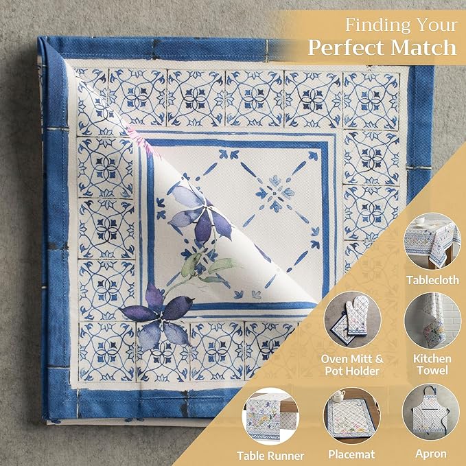 Maison d' Hermine Cloth Napkins Set of 4 100% Cotton Everyday Reusable Square Napkins Cloth Washable Dinner Party Wedding Restaurant Valentines Day Decorations Spring/Summer (Faience, 20" x 20")