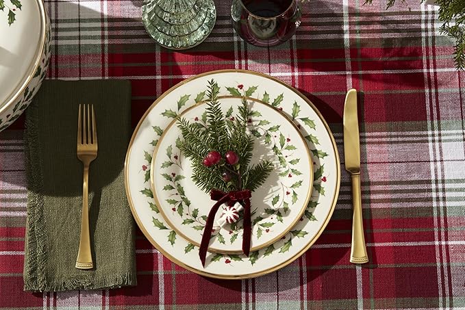 Lenox 899203 Holiday 18-Piece Dinnerware Set, Service For 6