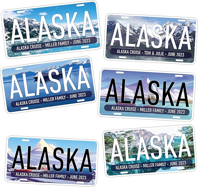 Alaska Cruise Magnet Door Personalized Decoration for Cruise Ships Custom Cruise Door Magnets, Family Cruise Magnets, Cabin Door Magnets.