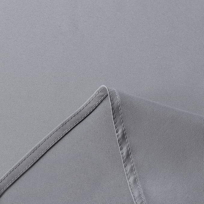 sancua Rectangle Tablecloth - 70 x 90 Inch - Stain and Wrinkle Resistant Washable Polyester Table Cloth, Decorative Fabric Table Cover for Dining Tables, Buffet Parties and Camping, Light Grey