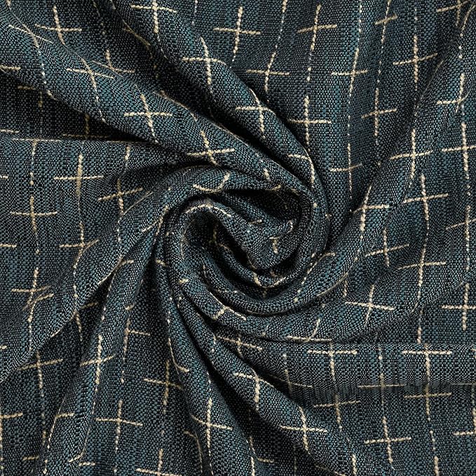Horaldaily Navy Blue Rectangular Table Cloth, Cross-Star Solid Textured Embroidery Tablecloth, Wrinkle Free Washable 60×120 Inch Table Cover for Kitchen, Party, Wedding, Picnic, Outdoor