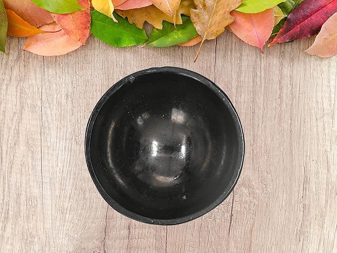 Black Tourmaline Crystal Bowl - 2 Inch Decorative Bowls for Room and Home Decor - Gemstone Healing Crystals for Elegant Display, Positive Energy Balance and Gift