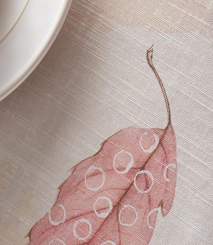 Maison d' Hermine Table Cloth Rectangle Table 100% Cotton 60 x 108 Inches Fall Tablecloth Reusable Everyday Use for Thanksgiving Christmas Decorations Dining Farmhouse Party (Colours of Autumn)