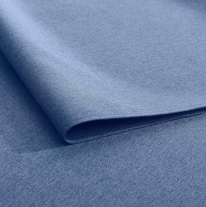 Vintage Blue Table Runner 36 Inches Long, Cotton Linen Farmhouse Style Seasonal Dresser Scarf for Kitchen Dining Coffee Table Parties Wedding Home Decor (13” x 36”, Vintage Blue)