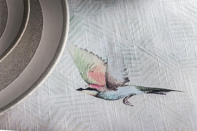Maison d' Hermine Table Cloth Rectangle Table 100% Cotton 60 x 90 Inches Tablecloth Reusable Decorative for Dining Room Farmhouse Home Valentines Day Decorations Spring Summer - Flying Birds